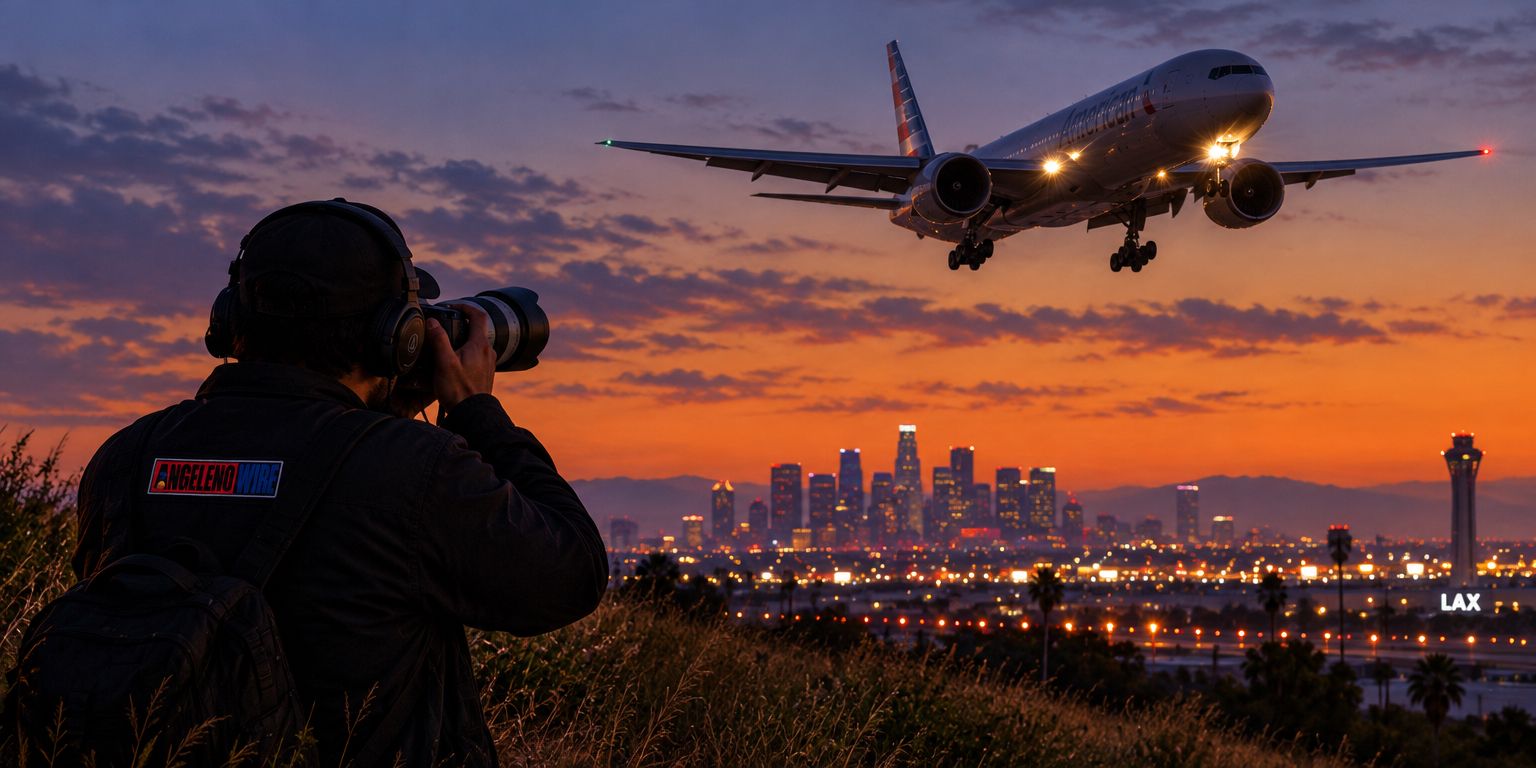 Final approach into LAX