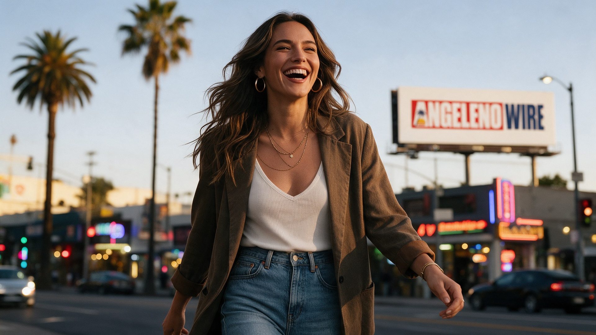 Golden hour on Sunset Boulevard